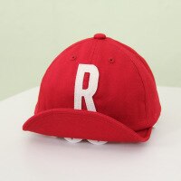 Casquette de Baseball avec lettres pour bébé, couleur unie, à bord souple, pour garçon et fille, chapeau de soleil, Snapback, Hip-Hop, printemps et été: Red