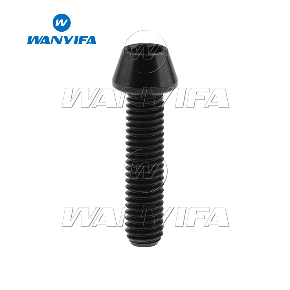 Titanium bouten ti schroef conische kop  m6 x 10 15 16 18mm fietsbouten fietsbouten voor fietsonderdelen fietsstuurpen