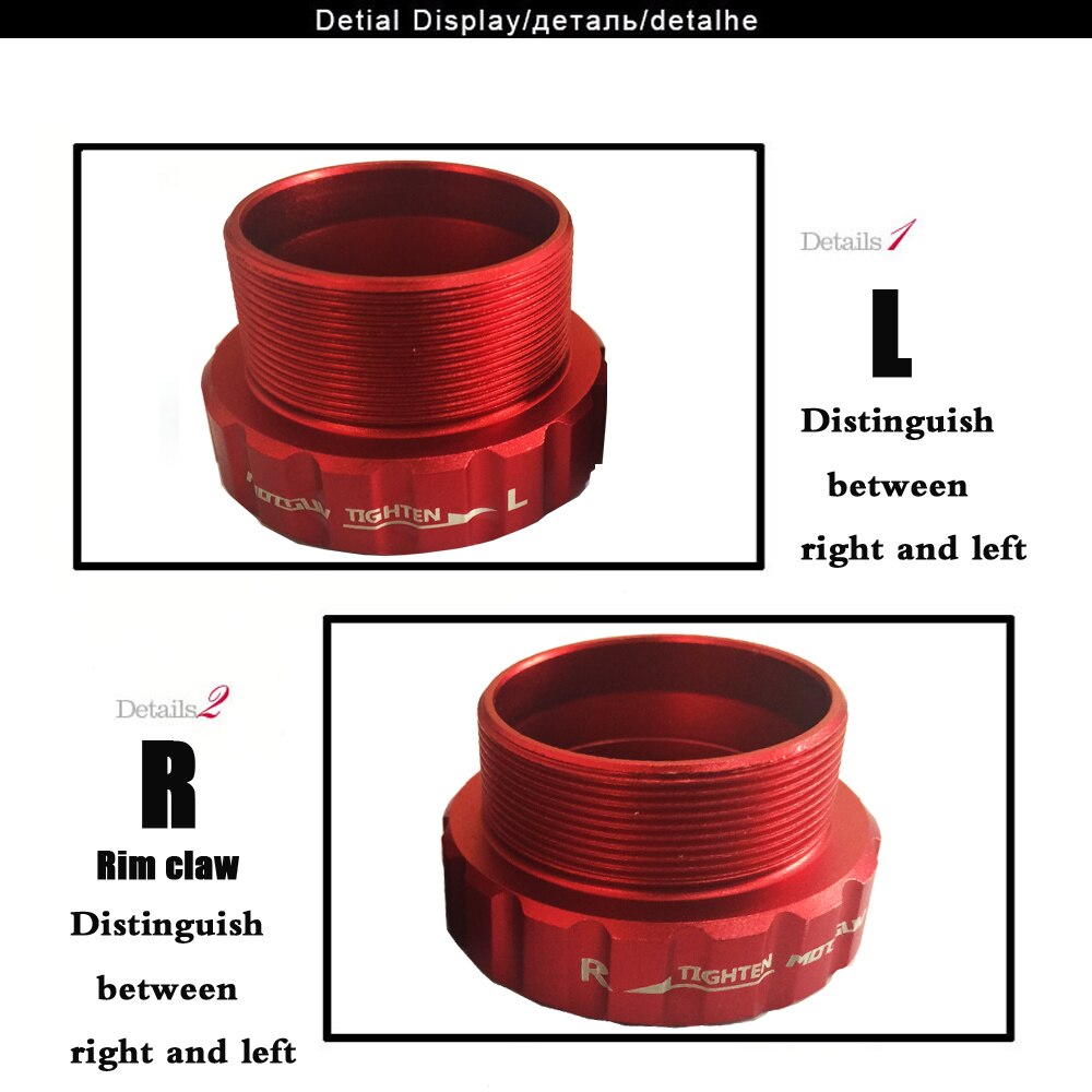 MOTSUV Tretlager 68/73mm Fahrrad Achse MTB Road Radfahren Tretlager Wasserdicht CNC Aluminium Legierung BB Kurbel set Achse Teile