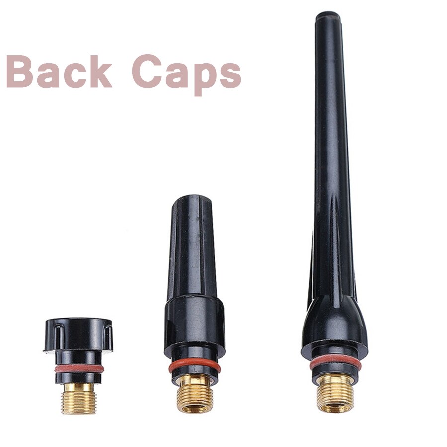 50Pcs/Lot TIG Welding Torch Inside Outside Degree Gas Lens For WP17 WP18 WP26 TIG Back Cap Collet Bodies Spares Kit Accessories