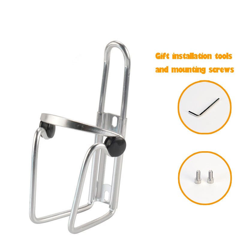 Cykel flaskhållare dryck cykel kit reparation ridhållare vatten berg högelastisk trumma legering fäste vattenkokare cykelhållare