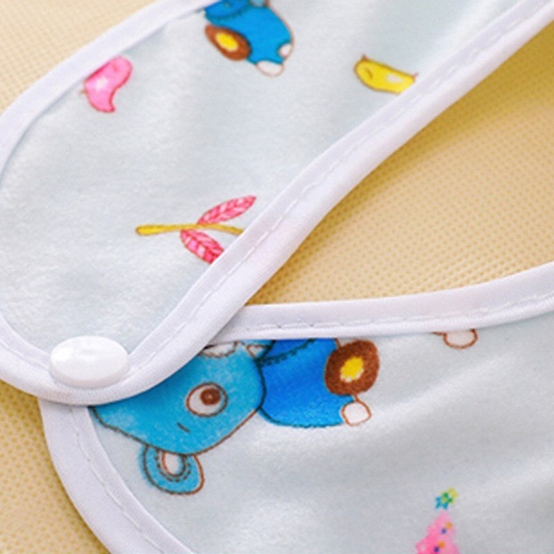 4Pcs Random Color Baby Bibs Bandana Waterproof Cotton Burp Saliva Towel Boys Girls Accessories