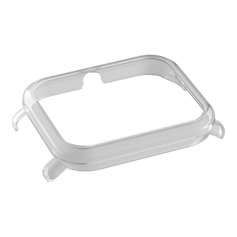 Funda para Huami Amazfit Bip Band, accesorios para reloj inteligente, marco Protector de PC, correa de muñeca de silicona para Amazfit Bip: Transparente