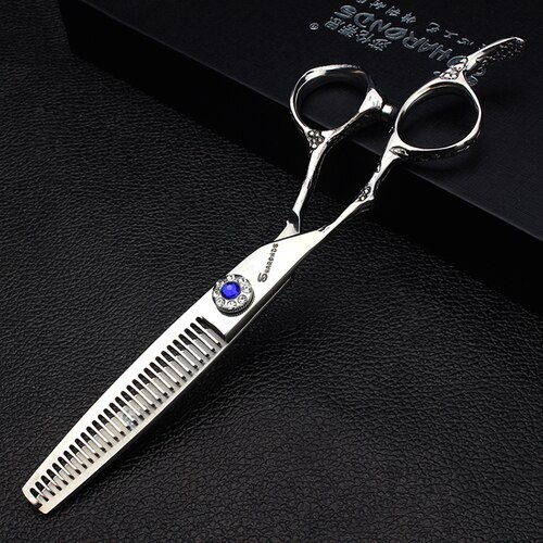 6 Inch Left-handed Barber Scissors Hairdressing Thinning Scissprs Cutting Shears Left Handed Hairdresser Makas: 6inch F2