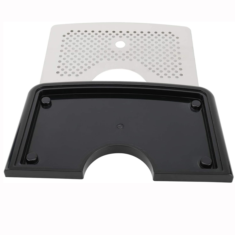 Beer Drip Tray,Bar Kegerator Surface Mount Drip Tray, Non Slip Rubber Grip, Large Drip Tray for Beverage Dispenser ,Bar Tools