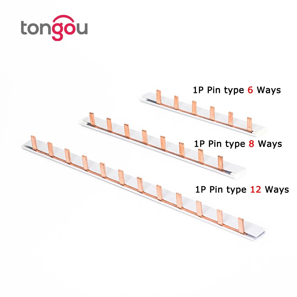 PIN TYPE Fork Type Koperen Busbar voor Distribution Box Circuit Breaker MCB 63A Connector Busbar Verbinding