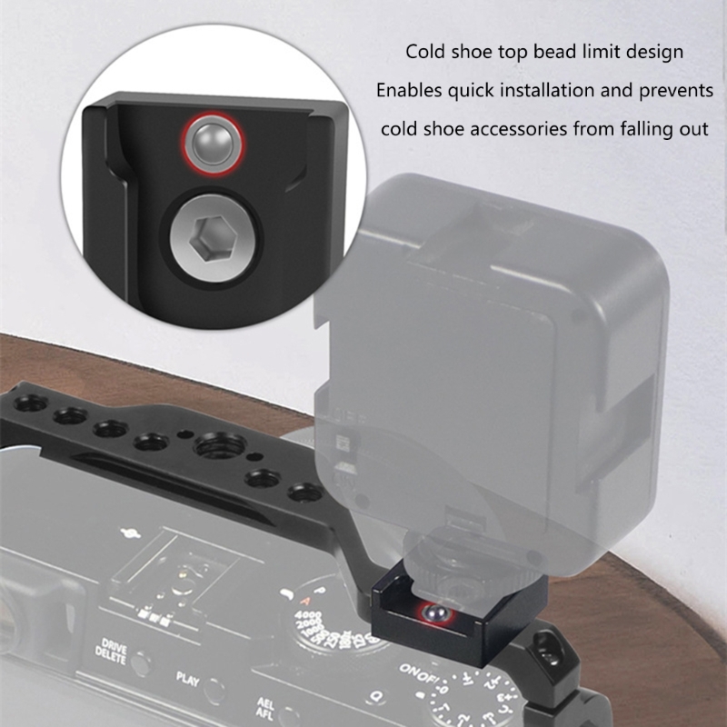 Support de chaussure chaude pour appareil photo, support de chaussure froide en métal portable, support d'adaptateur de base, support d'invite pour moniteur de lumière LED, excellent