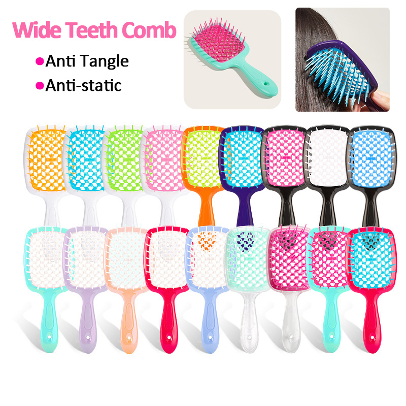 Peine con cojín de aire, peine para el cabello enredado, cepillo para desenredar el cabello, peines de masaje, cepillos para el cabello rizado húmedo, herramienta de estilismo para peluquero, 1 ud.