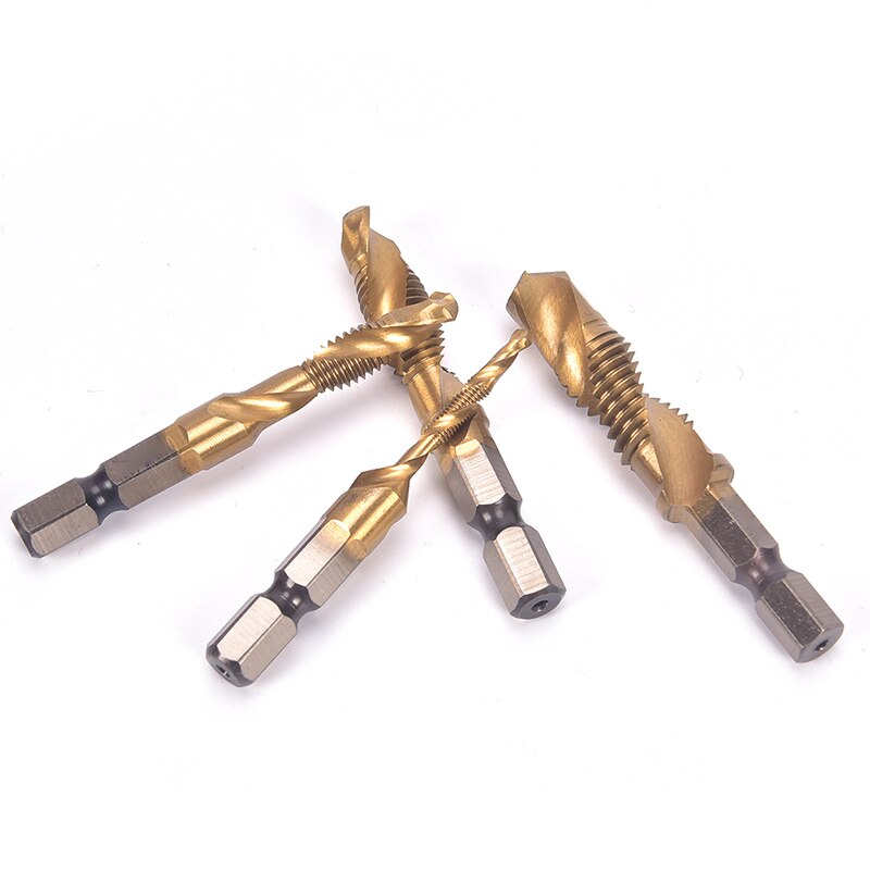 Draad M3 M4 M5 M6 M8 M10 Metaalbewerking Hex Shank Machine Kranen Kit Metric Plug Hand Tap Hss 6542 Schroef Spiraal Punt