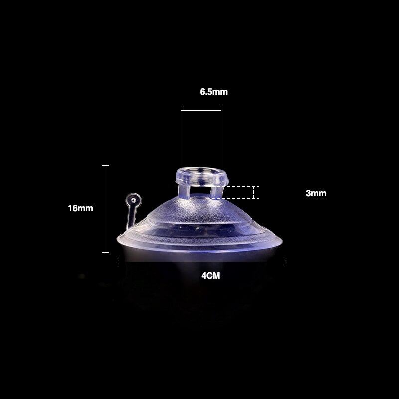 10 stuks 4cm transparante zuignappen met knopvormige paddenstoelkop, transparante zuignappen voor bruiloften
