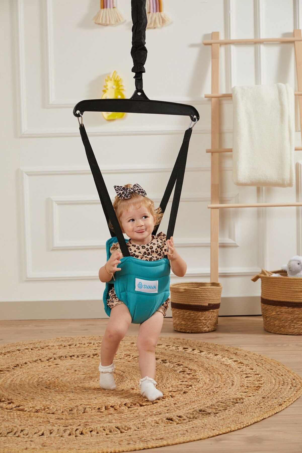 Baby Stuiterende Lente Flexibele Swing Met Riem En Veilig Moeder Producten Meisjes Jongens Kind Accessoires Loophulp