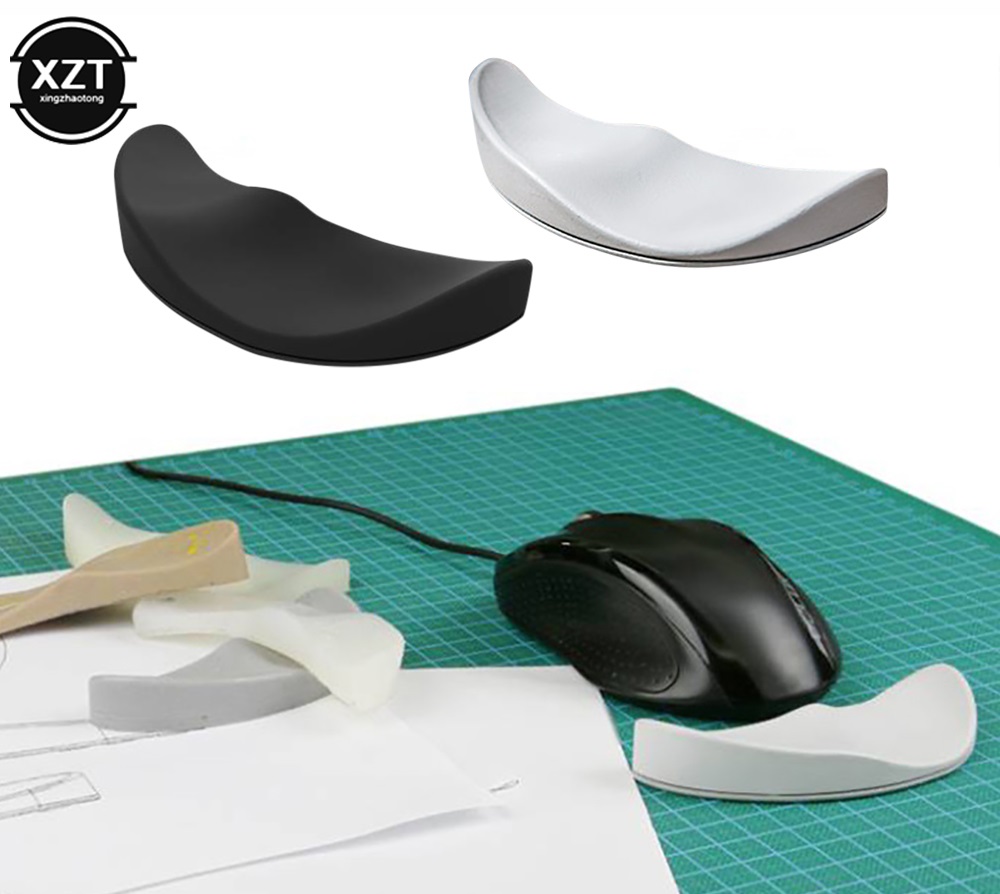 Alfombrilla de ratón ergonómica para mano izquierda/derecha, almohadilla para muñeca de Gel de silicona, alfombrilla de soporte para reposamuñecas aerodinámica antideslizante para Juegos de oficina y PC