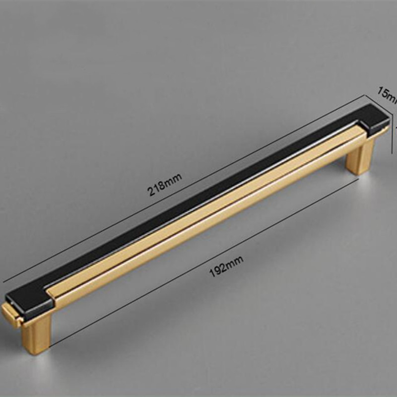 Pomos de armario para cocina, tiradores modernos para cajón, negro, plateado, herrajes para puerta,: Negro / oro