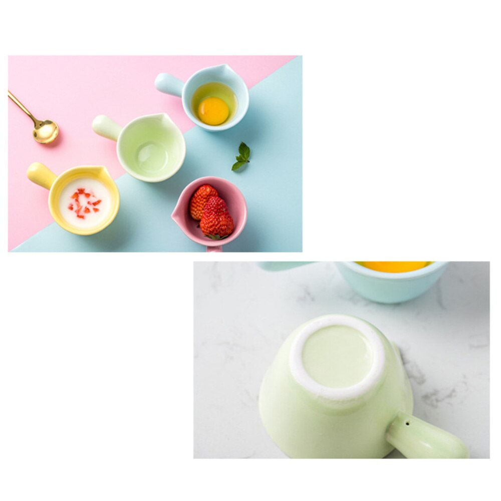 Ceramic Pan Cooking Pot 70ML Mini Ceramic Cookware Casserole Food Supplement Pot Single Handle Porridge Pot Small Stoc
