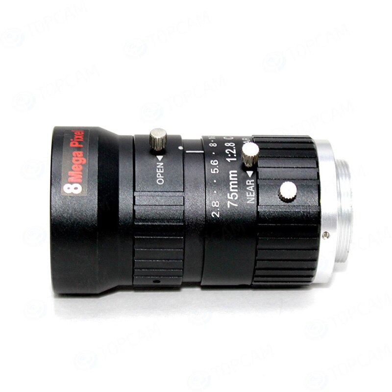 8 MegaPixel HD 75mm CCTV C Mount Objektiv Manuelle Iris Manueller Fokus 1:2. 8 blende 1 "Bild Format Industrielle Sicherheit Kamera Objektiv