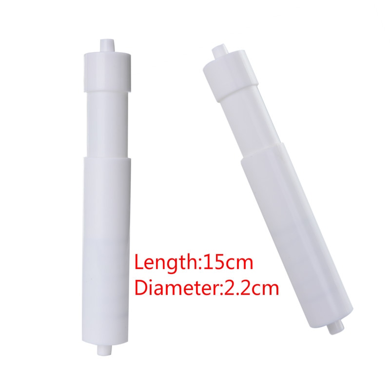 Portarrollos de baño de plástico reemplazo portarrollos de baño rodillo de baño inserto husillo de resorte flexible soporte de inodoro rodillo