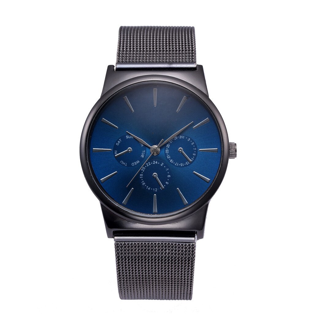 High-End Simple Men's Watch Classic Quartz Stainless Steel Watch Sleek Three-Eye Men's Quartz WatchAnalog Clock relogios