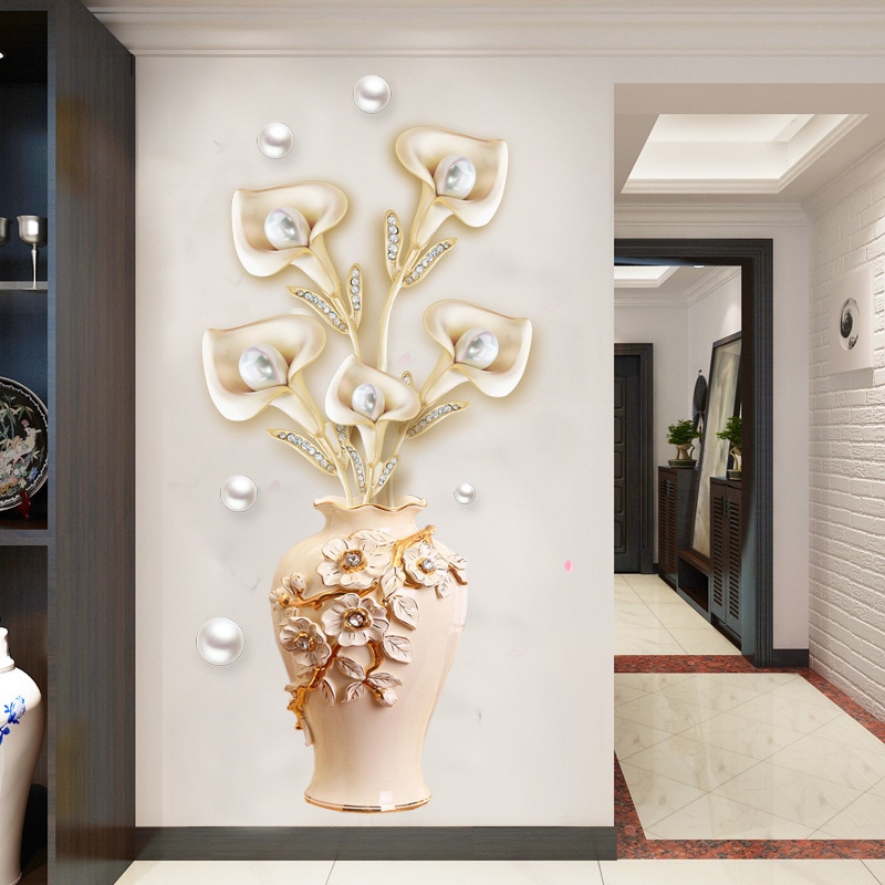 3D Behang Muurstickers Home Decor Moderne Schilderkunst Hal Muurstickers Gezellige Slaapkamer Zelfklevend Behang 3D Muursticker
