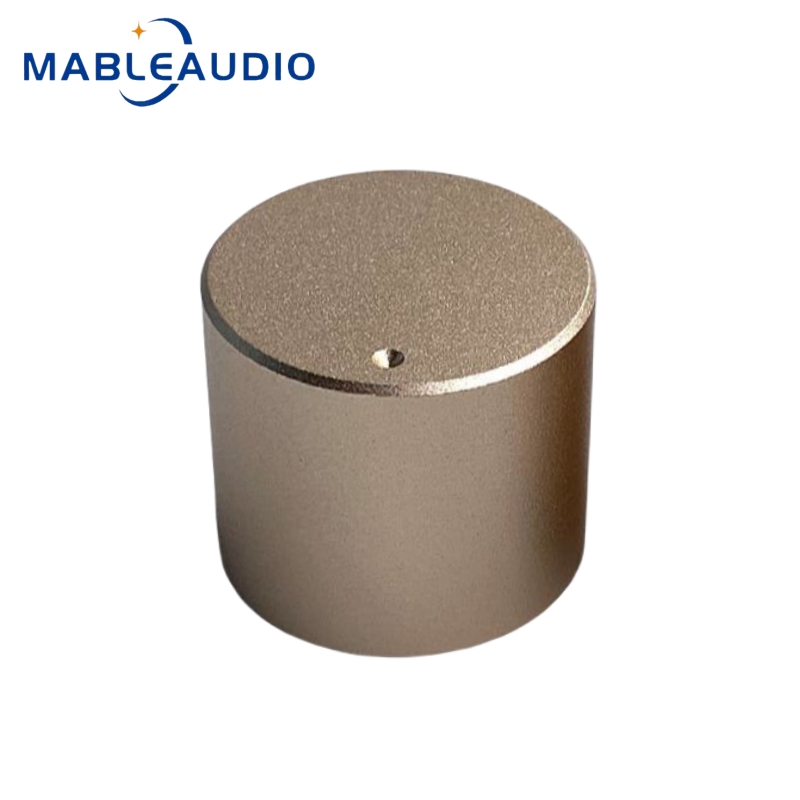 1 STKS 25x22mm Hoogwaardige Aluminium Effen Knop Volume Potentiometer HIFI Audio Versterker Knop: Goud
