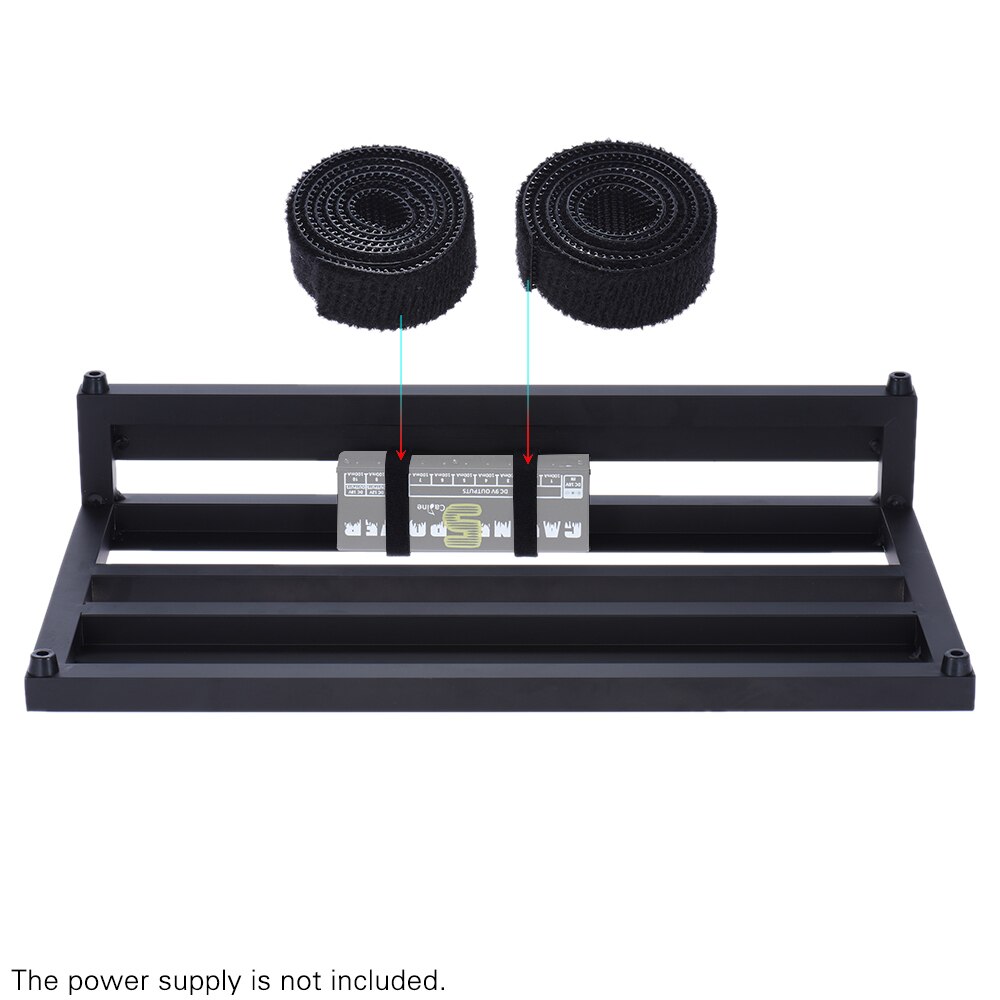 Tablero de Pedal de efecto de guitarra portátil ammoon DB-3, aleación de aluminio pedales con bolsa de transporte, cintas de montaje