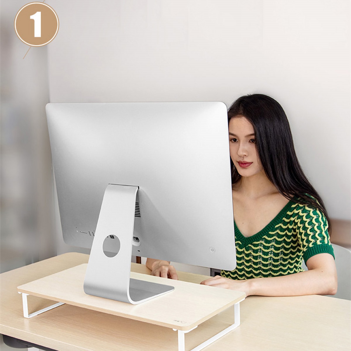 Computer Stand Monitor Verhoogd Plank Screen Verhoogde Base Desktop Toetsenbord Opslag Plank Verhoogde