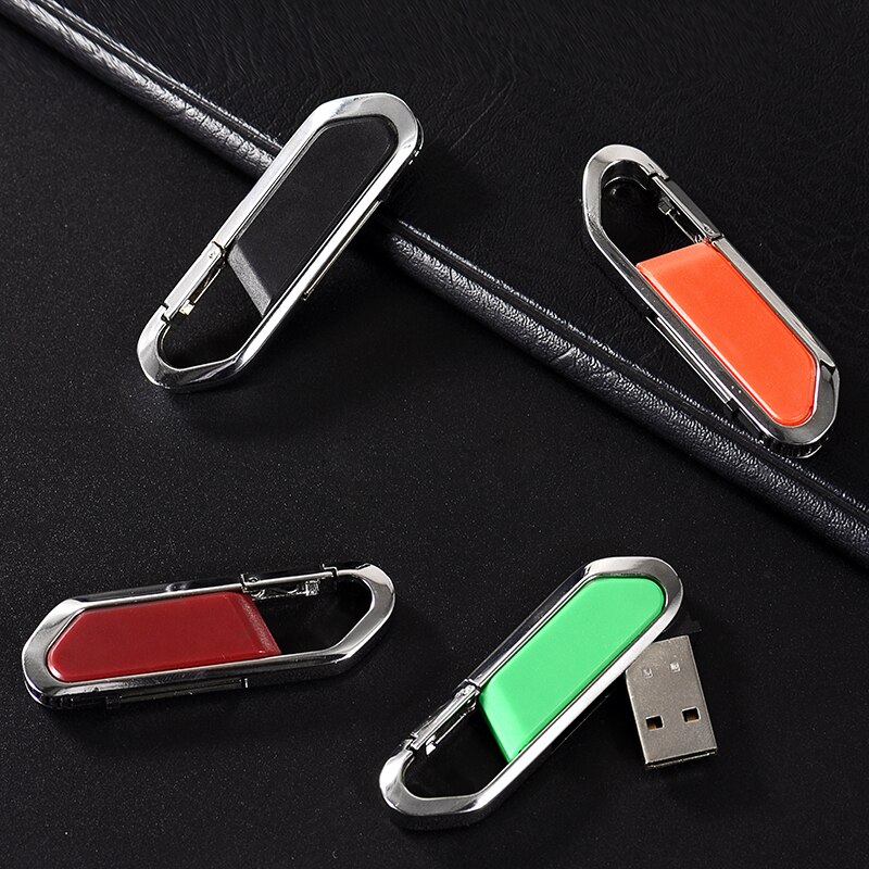 JASTER skóra USB2.0 karabinek pendrive biznes Flash Drive 4GB 8GB 16GB 32GB 64GB 128GB moda prezent darmowa wysyłka