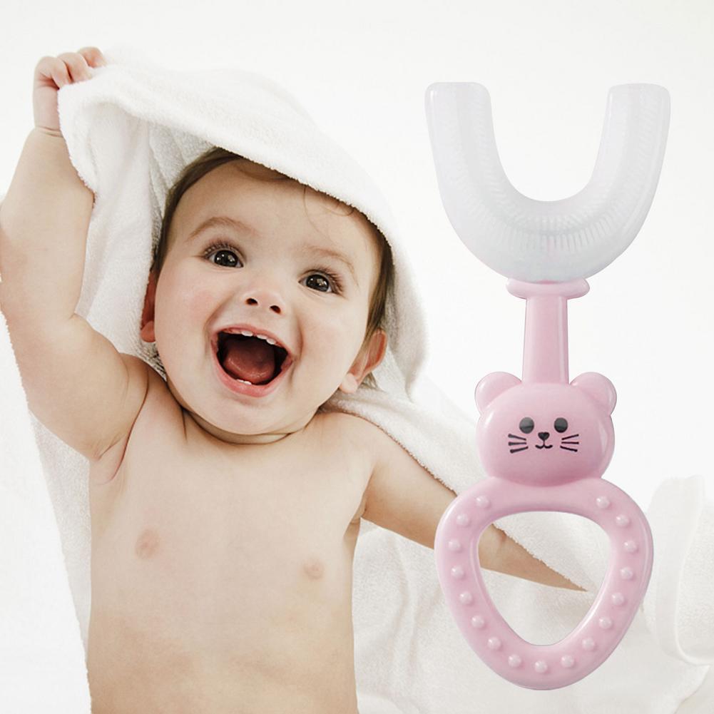 U-vormige Tandenborstel Kids Tandenborstels Handmatige Tandenborstel Orale Cleaning Tools Voor Kinderen Training Tanden Reinigen Hele Mond