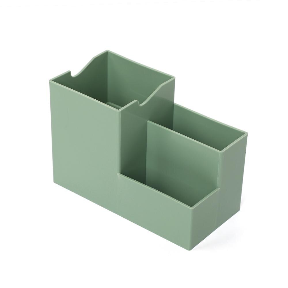 1pc Smart Phone Stand Desk Bracket With Multi-function Pen Pencil Holder Desk Decoration Mobile Phone Holder Organizer: green