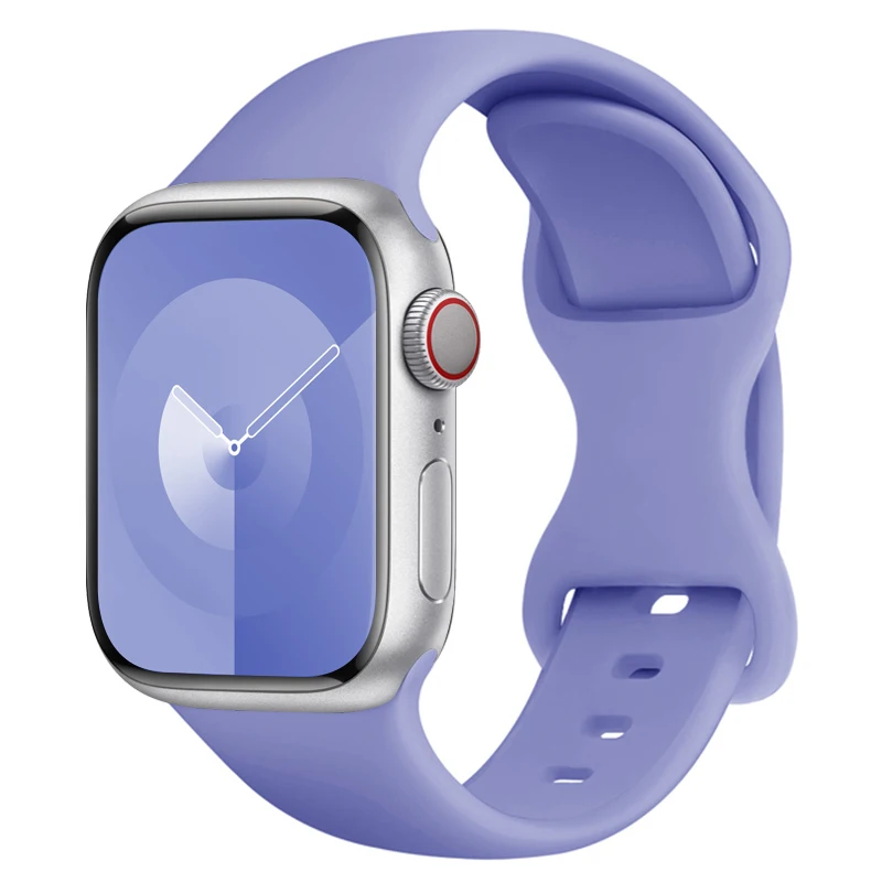 Silicone Strap For Apple Watch Band 45mm 44mm 40mm 41mm 42mm 38mm 49mm 46mm bracelet iwatch series 10 9 8 7 se 3 5 6 Ultra band: Silver Yellow / 14mm