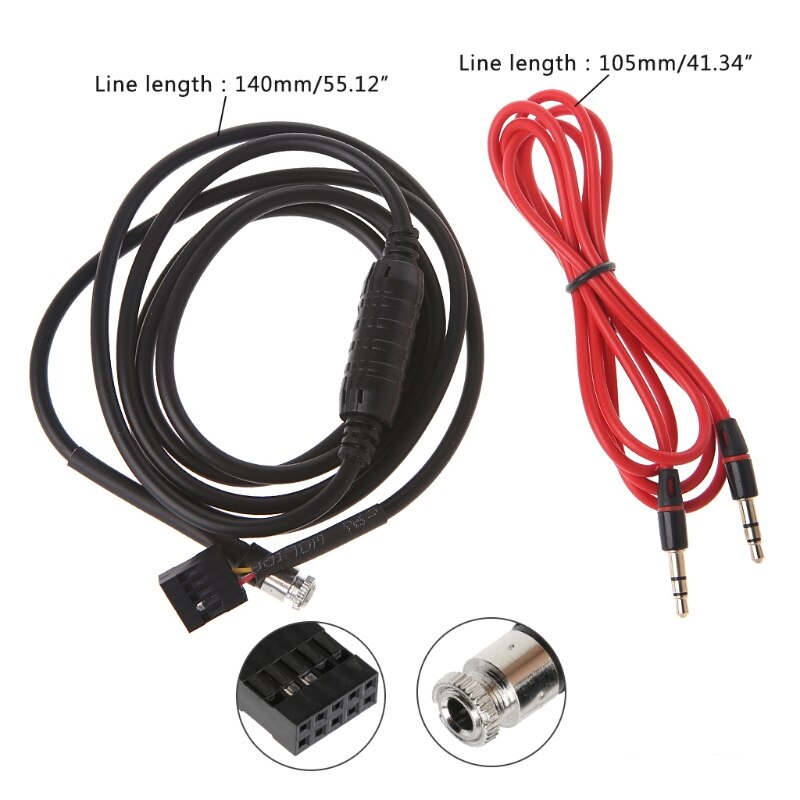 robić samochodu stylowy kabel wejściowy 3.5mm AUX gniazdo żeńskie robić montażu w desce rozdzielczej robić BMW E46