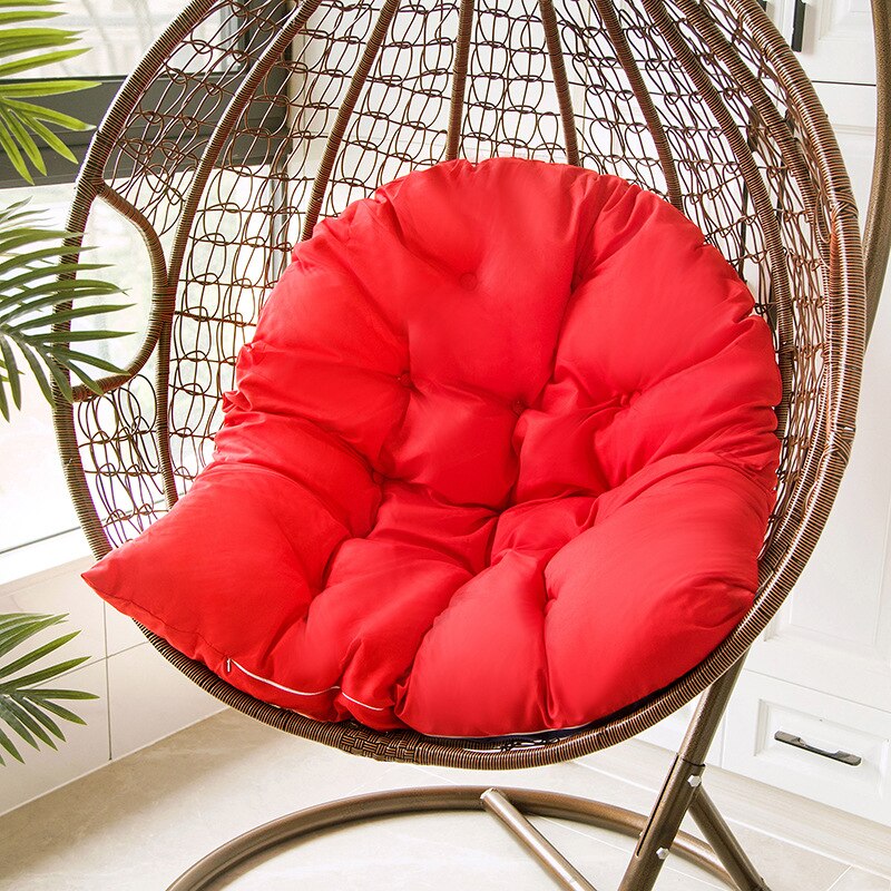 Ei Stoel Mat Swing Hangmat Kussen Schommelstoel Kussen Cradle Kussen Tuin Outdoor Indoor Home Decor Zonder Swing Stoel: Red Cushion