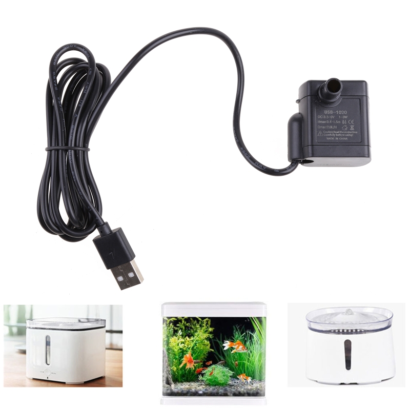Debiet Waterdichte Borstelloze Pomp Dc 3.5V-9V 3W 200L/H Mini Dompelpomp solar Micro Usb Dompelpomp