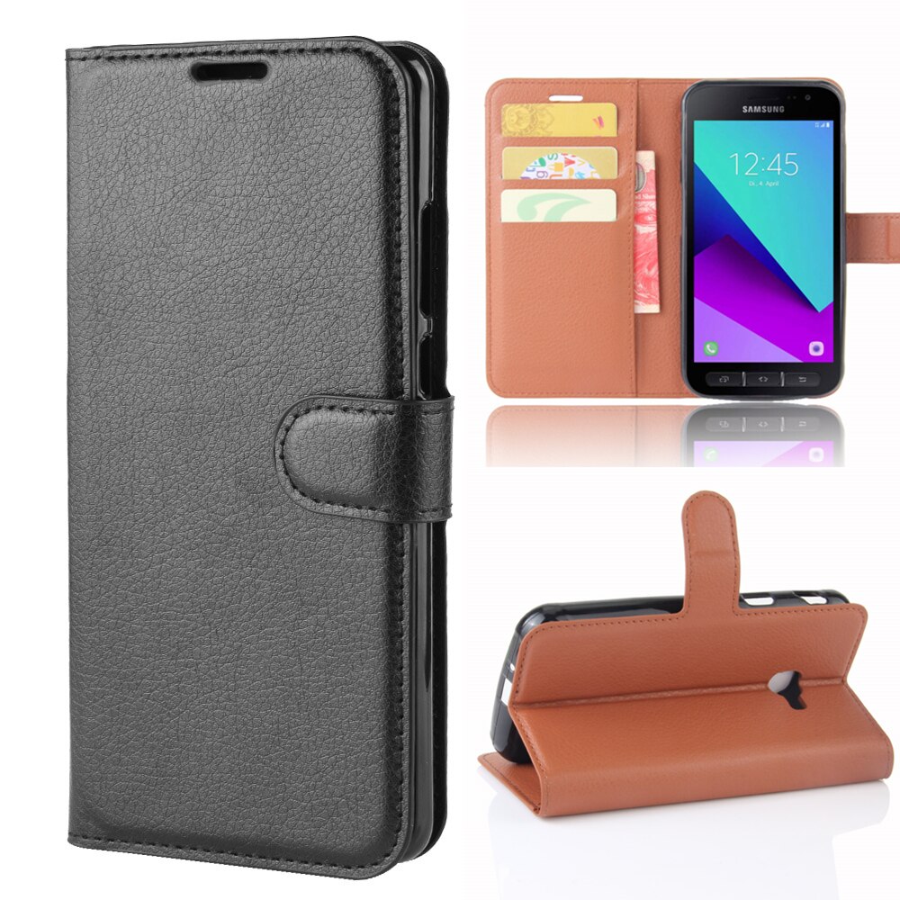 Funda protectora de cuero Pu para Samsung Galaxy Xcover 4, 4s, G390F, G398F, XCover4