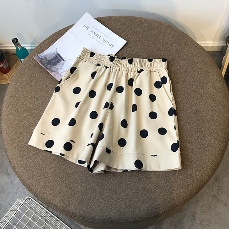 Short taille haute pour fille, jupe décontractée, vêtement de plage, pour bébé, enfants, imprimé de points, printemps été 2022, E70: Kaki / 12