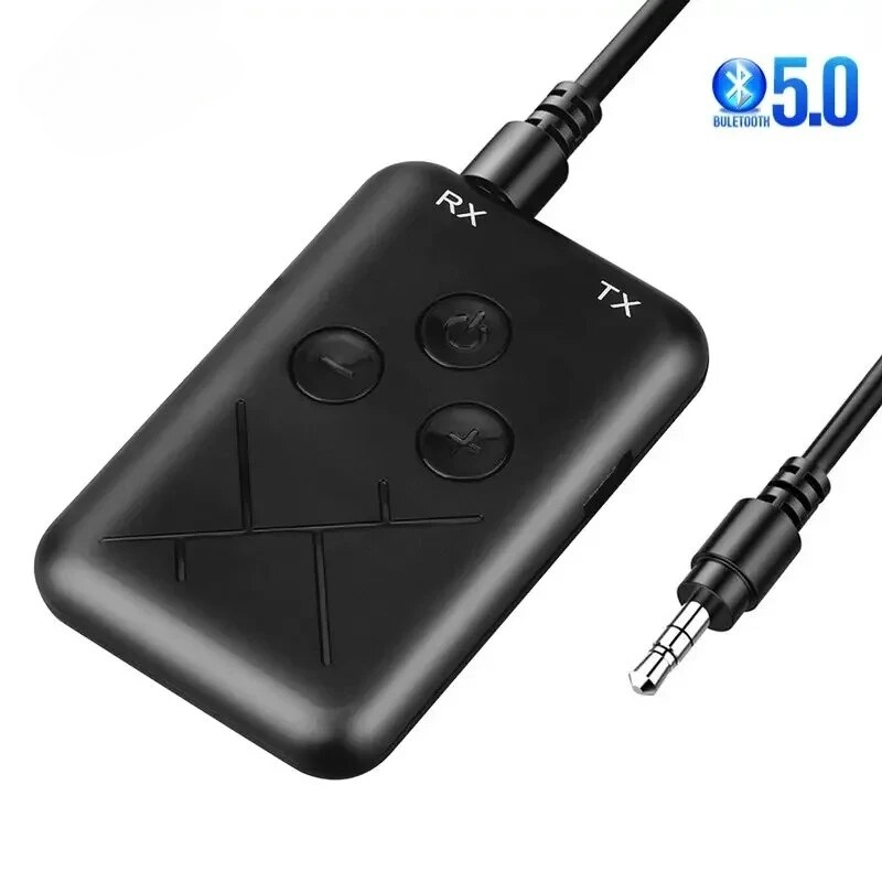 Transmisor receptor Bluetooth 2 en 1 estéreo APTX receptor de Audio auxiliar inalámbrico 3,5mm Jack RCA adaptador de coche para TV PC BT 5,0 4,2