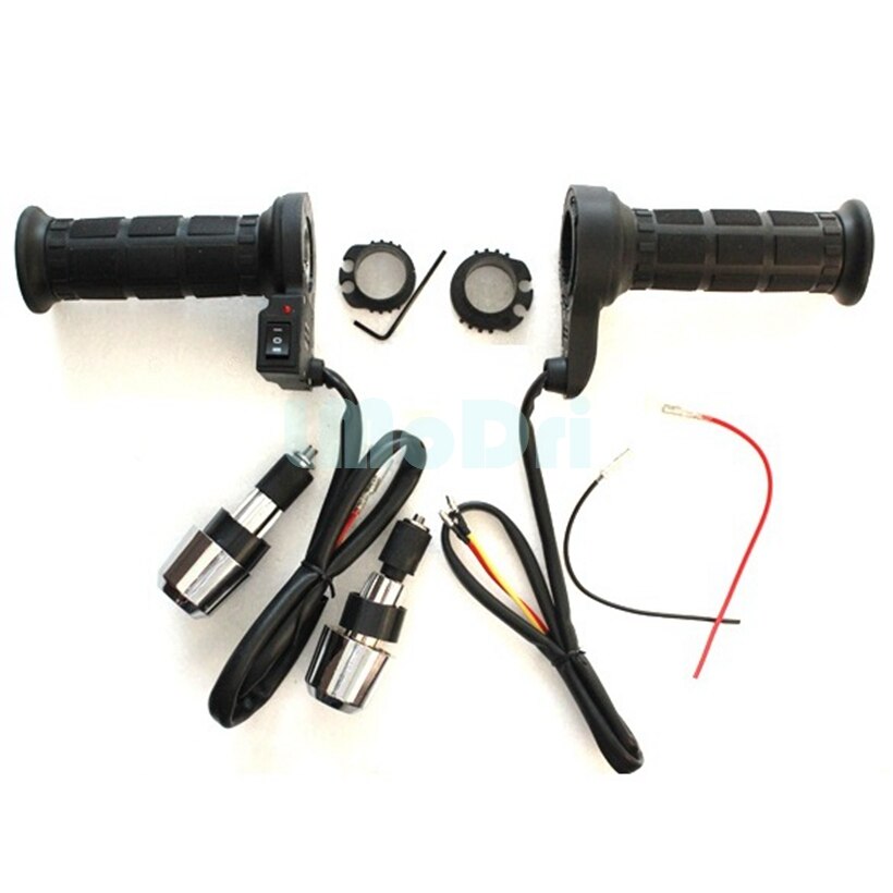 Qiilu 22MM Motorcycle Retro Flat Handlebar Straight
