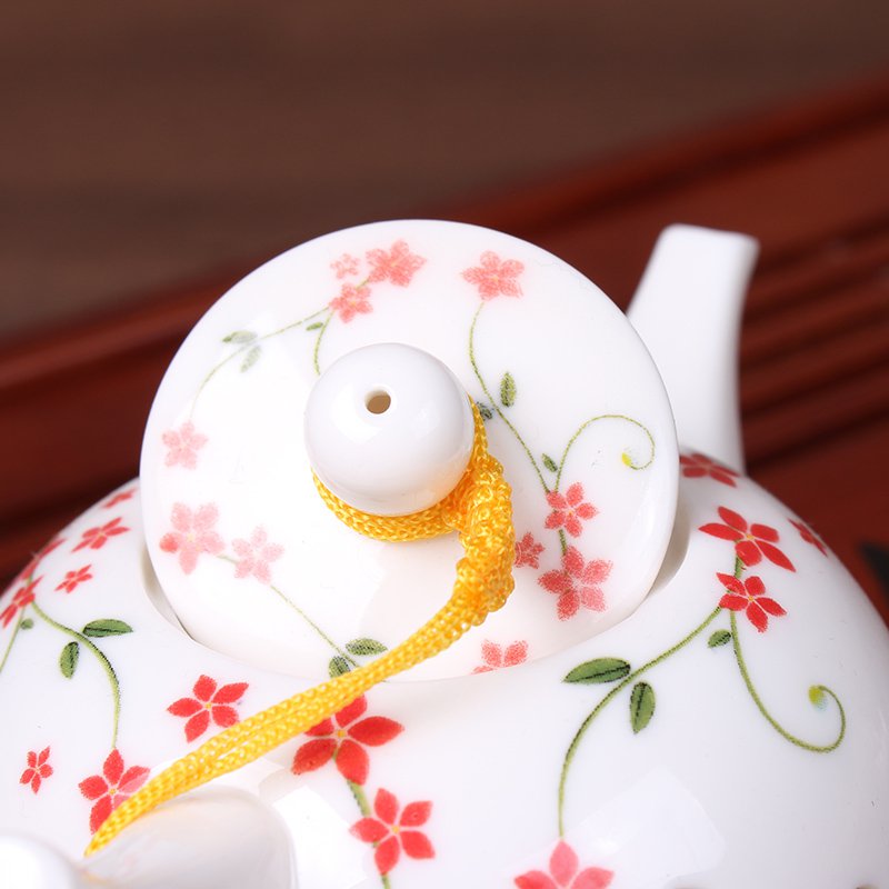 Tradycyjny chińnarty niebieski ryż biały wzór dzbanek robić herbaty 170ml starożytne chiny dzbanek ceramiczny Puer Kongfu zestaw herbaty samowar