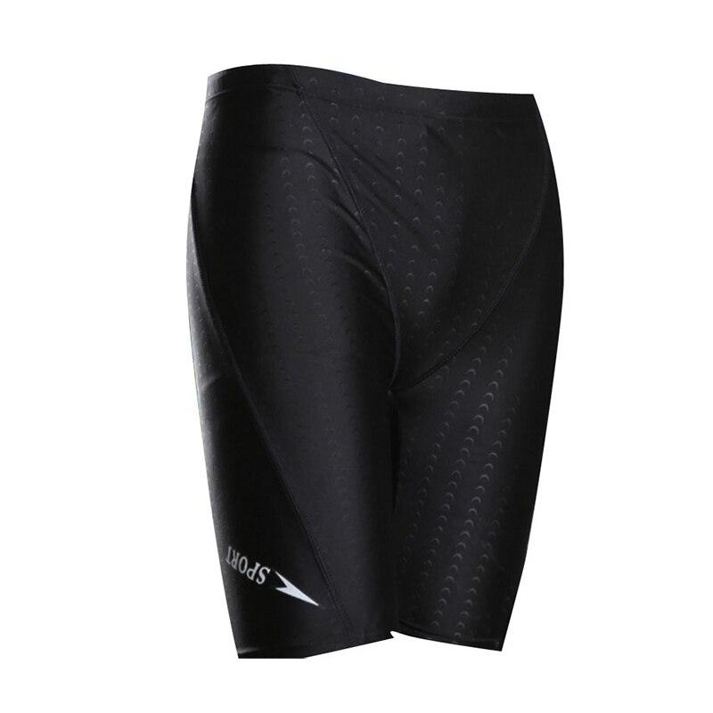 Jungen Badehose Wasserdichte Schnell Trocken Badeanzug Mann Tauchen Lange Badeanzug Boxer Slip Homosexuell Strand kurze Hose Tragen: Schwarz / 4XL