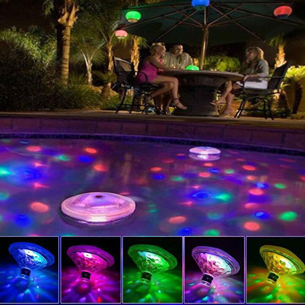 Underwater Light RGB Submersible LED Disco Swimming Pool Accessories Outdoor Party Decorations Tub Spa Lamp Baby Bath Light