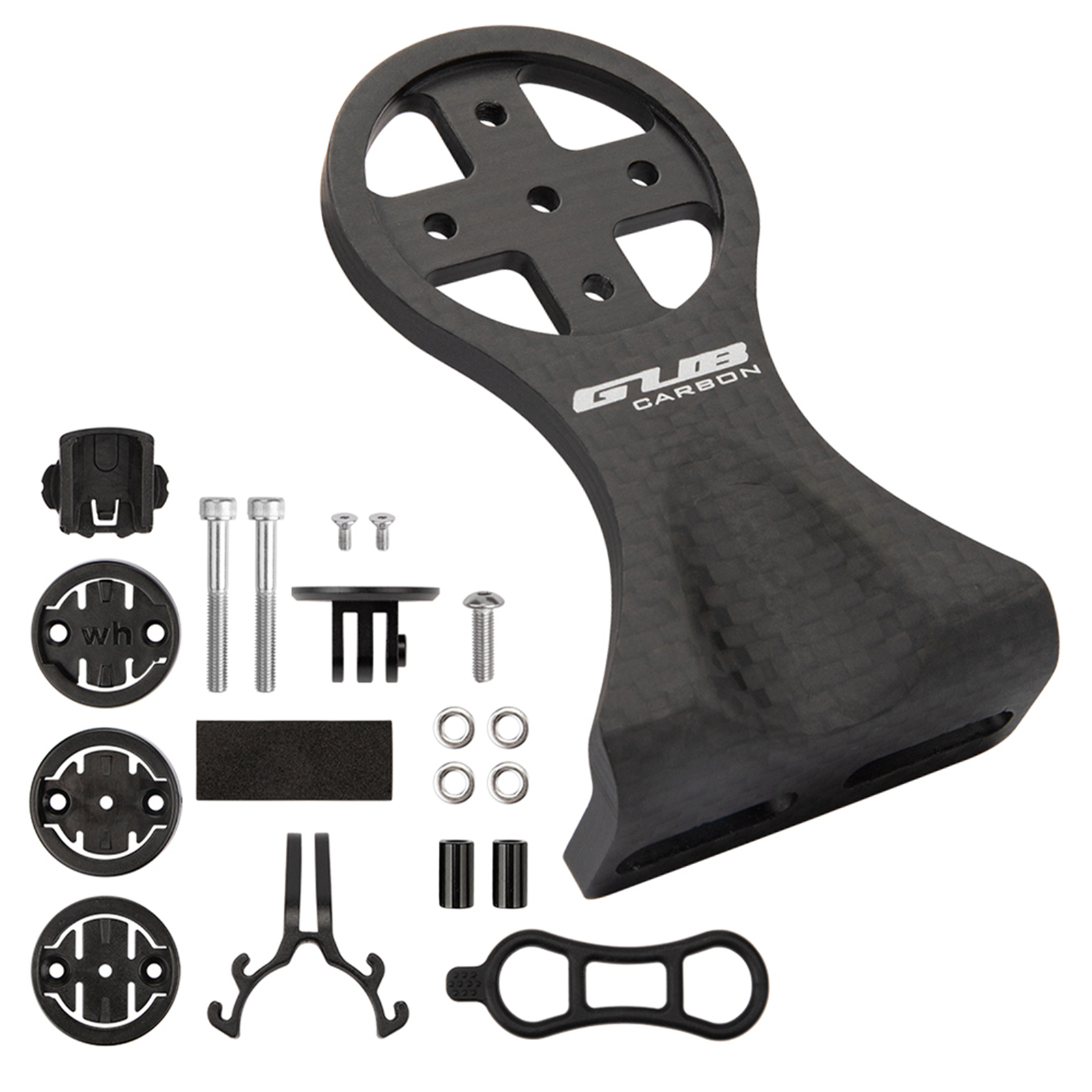 Bicicleta de ciclismo computador Mount Holder, Out Frente Velocímetro para Garmin, Bryton, Cateye com câmera adaptador, Lanterna Holder