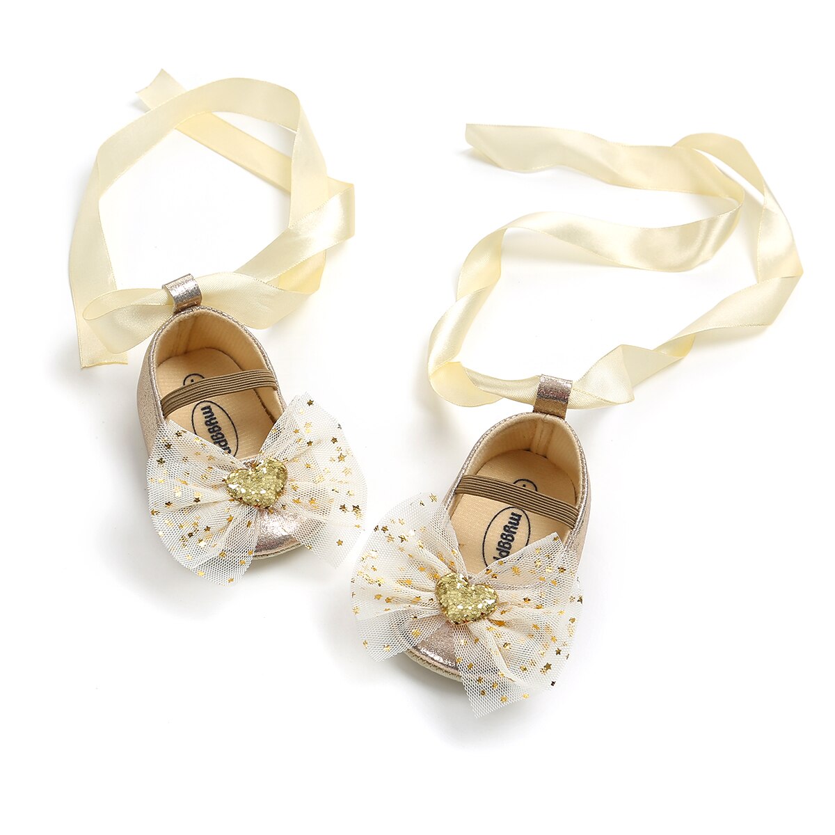 Lovely Princess Toddler Baby Girls Crib Shoes Shoes Sequined Bow Floral Slip On Lace Toddler Baby Shoes Prewalker 0-18M: Yellow / 13-18 Months
