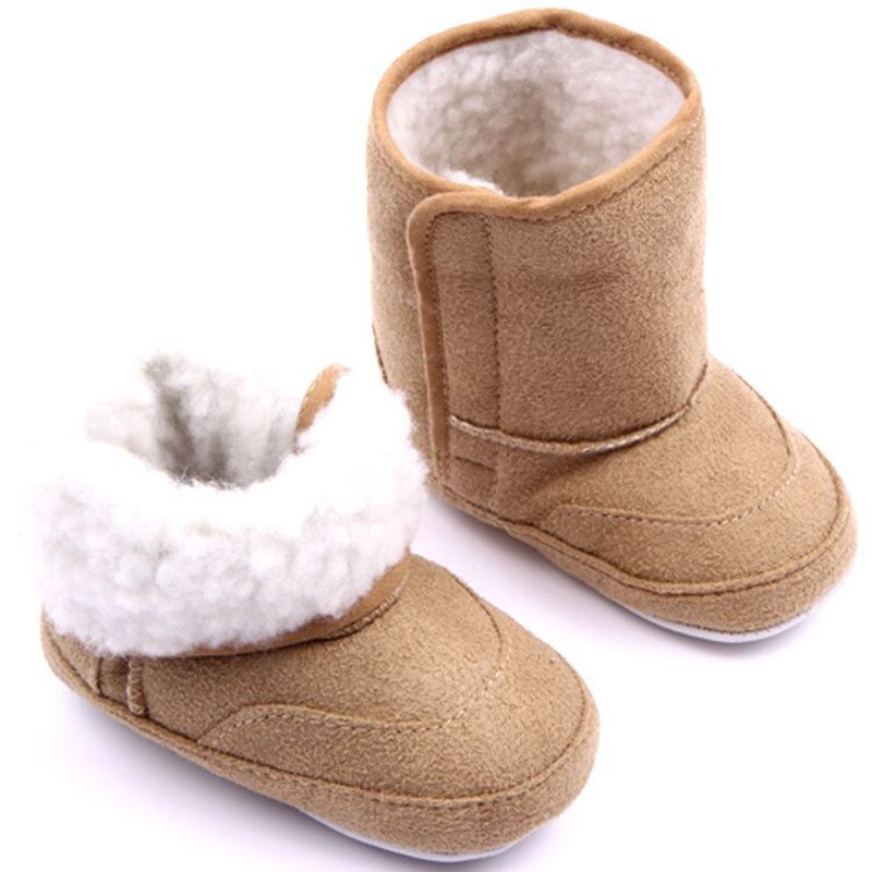 Winter Cotton Boots Baby Infant Shoes Girls Boys Bebe Snow Boots Children shoes Khaki /Pink/Blue