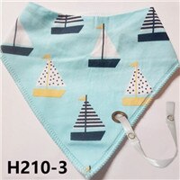 Baby freundlicher Baumwolle Karikatur Nette Bandana Lätzchen Fütterung Speichel Handtuch dribbeln Dreieck: Blau