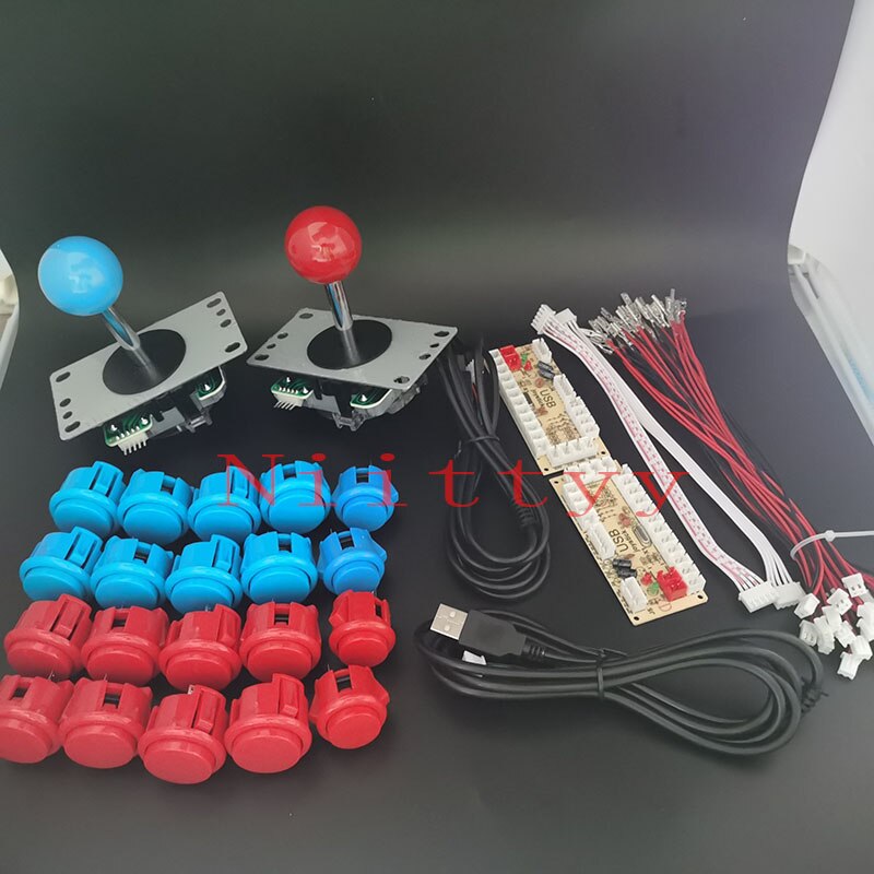 Arcade Joystick Diy Kit Nul Vertraging Arcade Diy Kit Usb Encoder Om Pc PS3 Arcade Sanwa Joystick En Push Knoppen voor Arcade Mame: 3