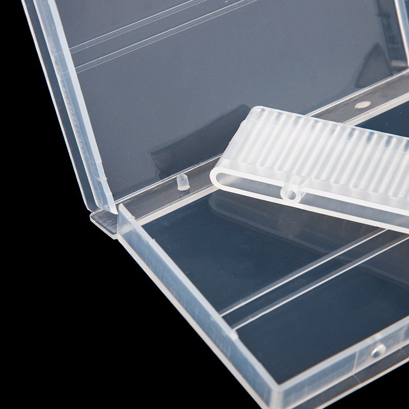 Clear Plastic Nail Drill Bits Storage Box Stand Display 20 Slots 14 Slots Organizer Case Container Manicure Tools