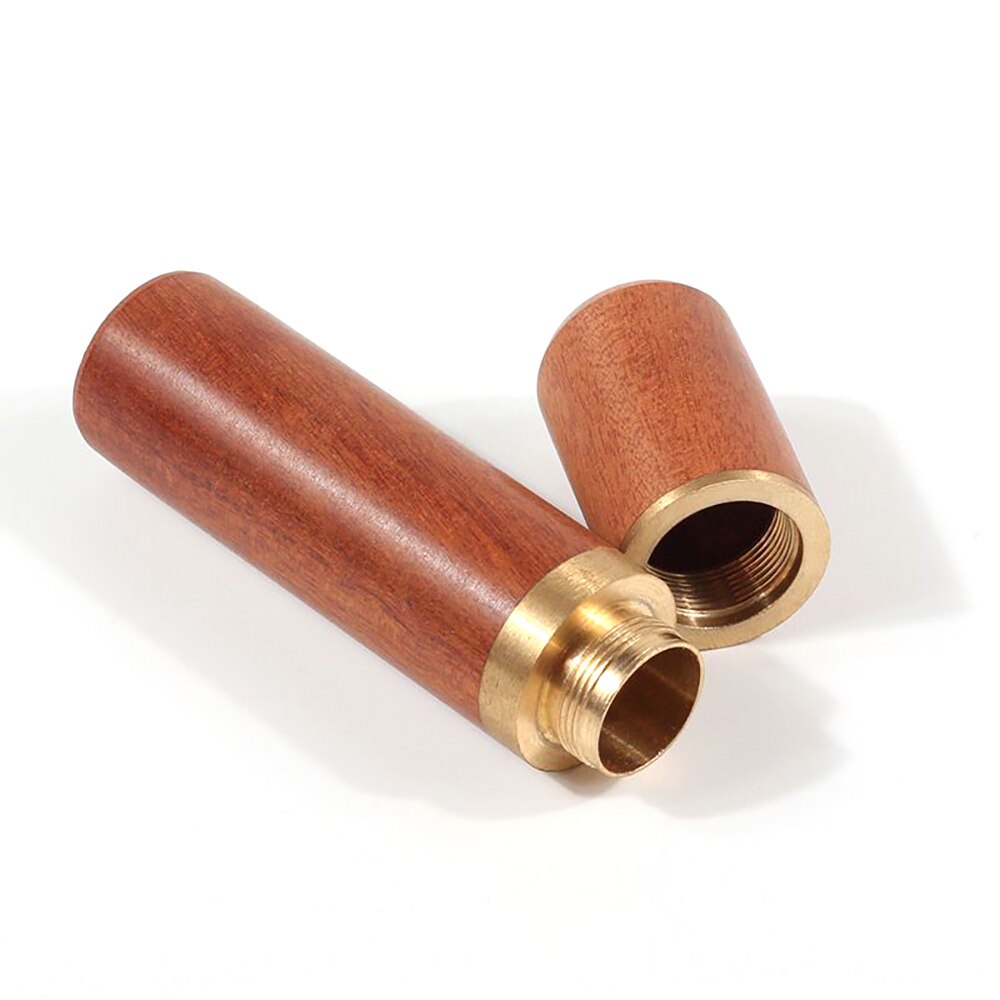 Diy caixa de recipiente de armazenamento de agulha de madeira barril agulhas garrafa de couro artesanato ferramenta titular recipiente de armazenamento de agulha