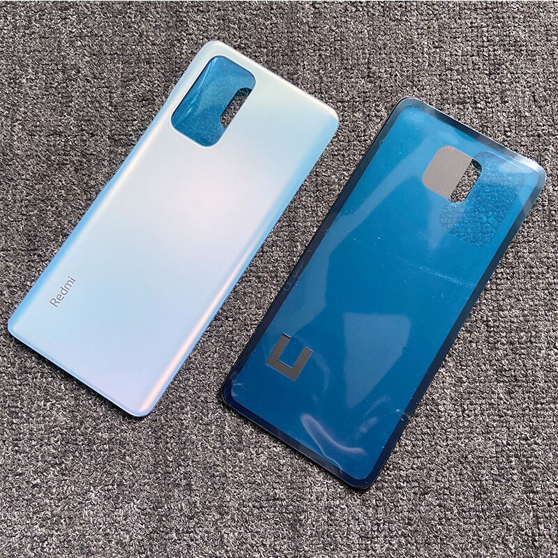 リアガラス携帯電話ケース,6.67インチ,ステッカー付き,Xiaomi Redmi Note 10 Pro,M2101K6g用: Note 10 Pro Blue