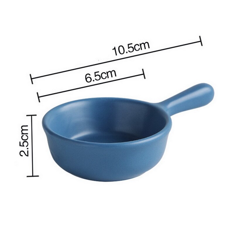 Miniplatos de cerámica de estilo japonés, vajilla de Color sólido, plato pequeño, tazón, taza de leche, vajilla de porcelana: G386466