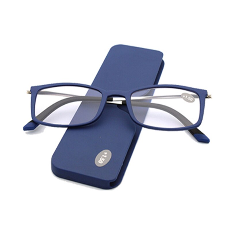 Ultra-thin TR90 Frame Portable Reading Glasses Unisex Ultralight Paper Type Wallet Hyperopia Spectacle +1.0 +1.5 +2.0 +3.5