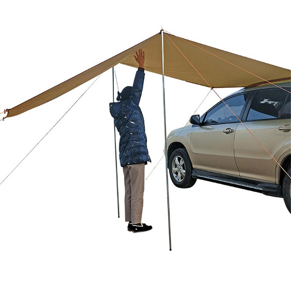 Car Shelter Awning Waterproof Tent Shade Awning Canopy Sunshade Outdoor Camping Tent Automobile Rooftop Rain Canopy 2 Colors